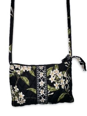 VERA BRADLEY VINTAGE BLACK FLORAL PATTERN CROSSBODY BAG Bag